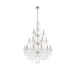 Giselle 21 light Chrome Chandelier Clear Royal Cut Crystal