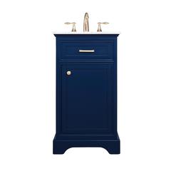 19 inch Single bathroom vanity in Blue