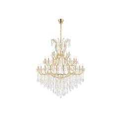 Maria Theresa 49 light Gold Chandelier Clear Royal Cut Crystal