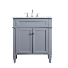 30 inch Single bathroom vanity in Grey