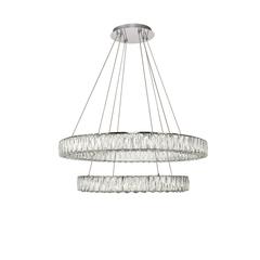 Monroe Integrated LED chip light Chrome Chandelier Clear Royal Cut Crystal