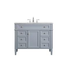42 inch Single bathroom vanity in grey