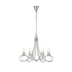 Lyndon 8 light polished Nickel Pendant