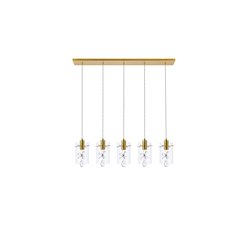 Hana 5 Lights Gold Pendant