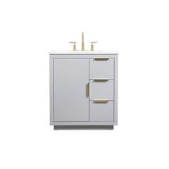 30 inch Single bathroom vanity in grey