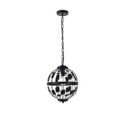 Levante 1 light pendant in black