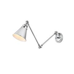 Ledger 1 light Chrome swing arm wall sconce