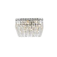 Maxime 4 light Chrome Flush Mount Clear Royal Cut Crystal