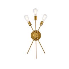 Lucca 11 inch bath sconce in brass