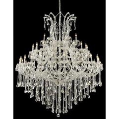 Maria Theresa 49 light Chrome Chandelier Clear Royal Cut Crystal