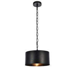 Miro Collection Pendant D15 H9.25 Lt:1 Vintage Black Finish