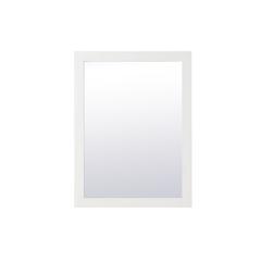 Aqua rectangle vanity mirror 24 inch in White