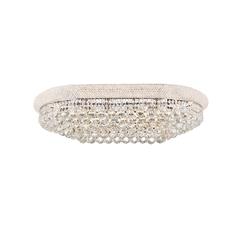 Primo 18 light Chrome Flush Mount Clear Royal Cut Crystal