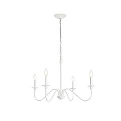 Rohan 30 inch chandelier in White