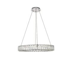 Monroe Integrated LED chip light Chrome Chandelier Clear Royal Cut Crystal