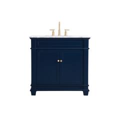 36 inch Single Bathroom Vanity set in Blue