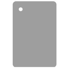 Mirror metal finish sample in Silver