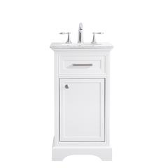 19 in. Single Bathroom Vanity set in white