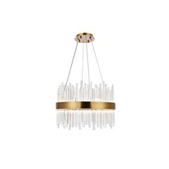 Dallas 14 light Gold Chandelier Clear Royal Cut Crystal