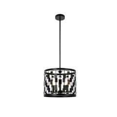 Levante 3 lights pendant in black