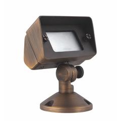 Flood Light W2In D4In H6In Antique Brass Includes Stake G4 Halogen 35W