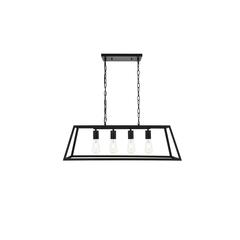 Resolute 4 light black Pendant