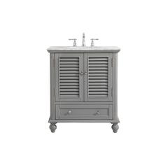 30 inch Single bathroom vanity in grey
