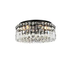 Maxime 14 inch black flush mount