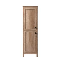 20 Inch Wide Bathroom Linen Storage Freestanding Cabinet In Natural Oak
