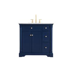 36 inch Single bathroom vanity in  Blue