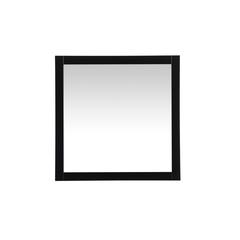 Aqua vanity mirror 36x36 inch in black