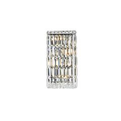 Maxime 4 Light Chrome Wall Sconce Clear Royal Cut Crystal
