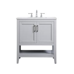 30 inch Single Bathroom Vanity in Grey