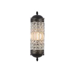 Olivia 1 light Dark Bronze Wall Sconce Clear Royal Cut Crystal