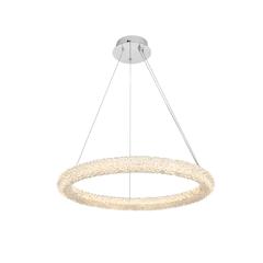 Bowen 26 inch Adjustable LED Chandelier in Chrome