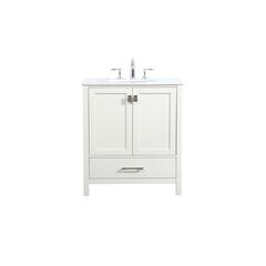 30 inch Single bathroom vanity in white