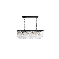 Sydney 12 light Matte Black Chandelier Clear Royal Cut Crystal