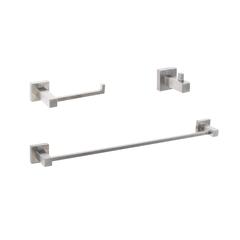 Isla 3-Piece Bathroom Hardware Set in Brushed Nickel