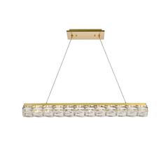 Valetta 36 inch LED linear pendant in gold