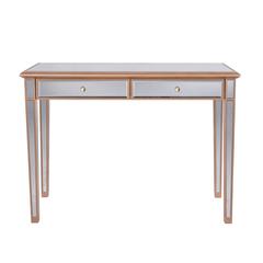 2 Drawers Dressing table 42 in. x 18 in. x 31 in. in Gold paint