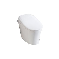 Smart Round Bidet Toilet in Glossy White