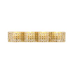 Ollie 4 light Brass and Clear Crystals wall sconce