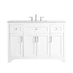 48 inch Single Bathroom Vanity in White