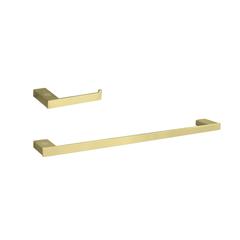 Sofia 2-Piece Bathroom Hardware Set in Brushed Gold
