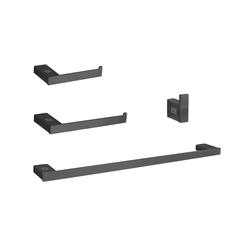 Sofia 4-Piece Bathroom Hardware Set in Matte Black