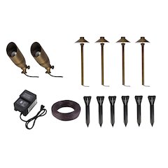 Aera Cast Brass Landscape Lighting Full Starter Pack Of 6 Kit 2