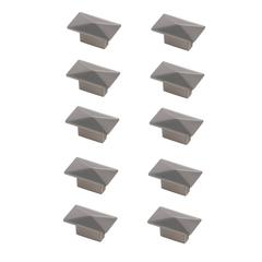 Perry 2" Brushed Nickel Rectangle Knob Multipack (Set of 10)