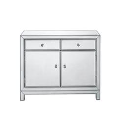 Nightstand 2 drawers 2 doors 38in. W x 12in. D x 32in. H in antique silver paint