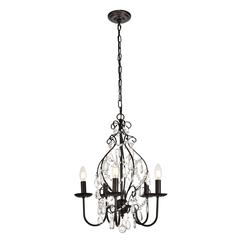 BLAISE Collection Pendant D17 H23 Lt:5 Oil rubbed bronze Finish