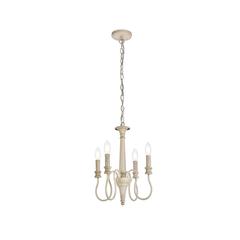Flynx 4 lights pendant in weathered dove